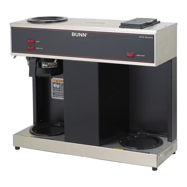 Black Drip 3.9 gal. 3 Burner Coffee Maker, Bunn, Mfr#: VPS