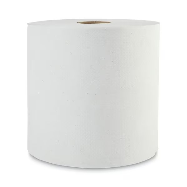 Boardwalk Hardwound Paper Towels, 1 Ply, Continuous Roll Sheets, 800 ft, White, 6 PK, Boardwalk, Mfr#: BWK17GREEN
