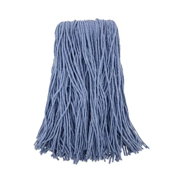 1.25 in Cut-End Wet Mop, Blue, Cotton/Synthetic, PK12, UNS 2024B, Unisan, Mfr#: UNS 2024B