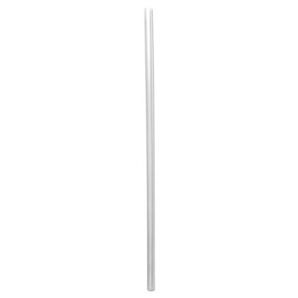 Wrapped Giant Straws, 10 1/4", Clear, PK1000, Boardwalk, Mfr#: JSTW1025CLR