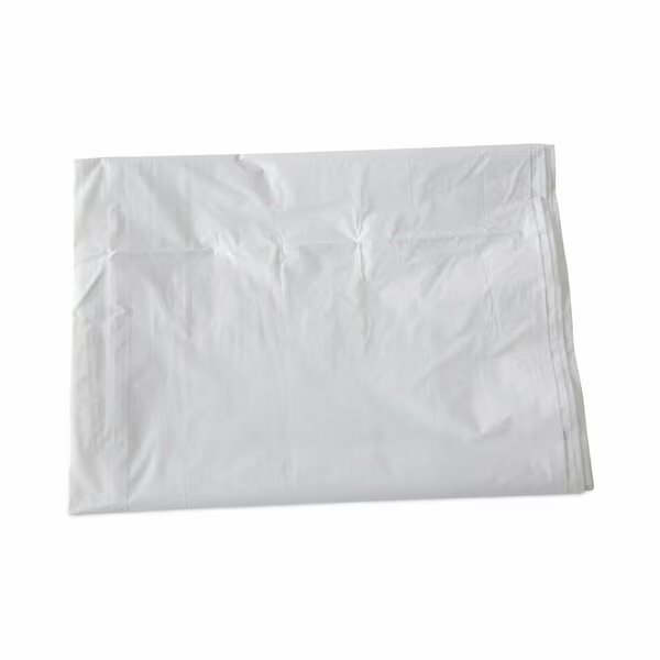 60 gal Trash Bags, 38 in x 58 in, 0.9 mil, White, 100 PK, Boardwalk, Mfr#: BWKW3858X