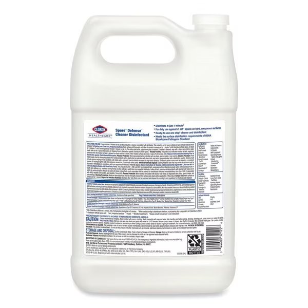 Spore Defense, Closed System, 1 gal Bottle, 4PK, Clorox, Mfr#: CLO32122