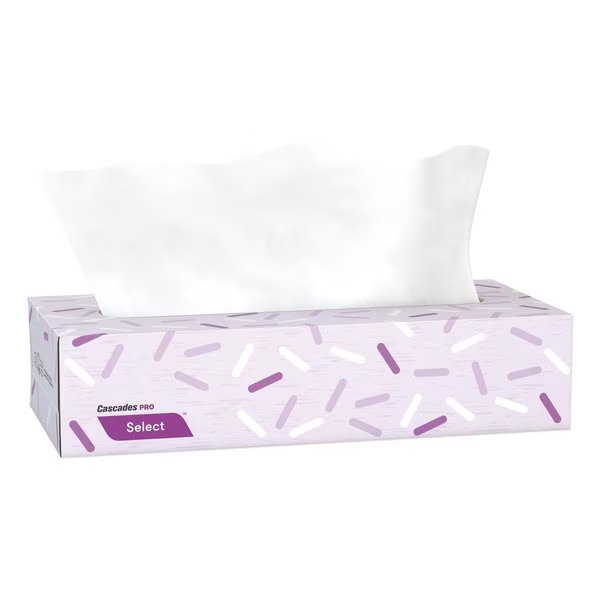 2 Ply Facial Tissue, 100 Sheets, Cascades Pro, Mfr#: F950