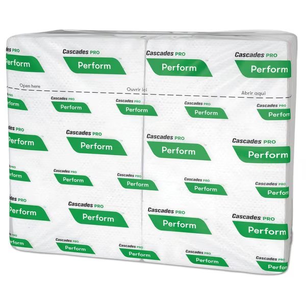 Perform Interfold Napkins, 1-Ply, 6 1/2 x 4 1/4, White, PK6016, Cascades Pro, Mfr#: T410