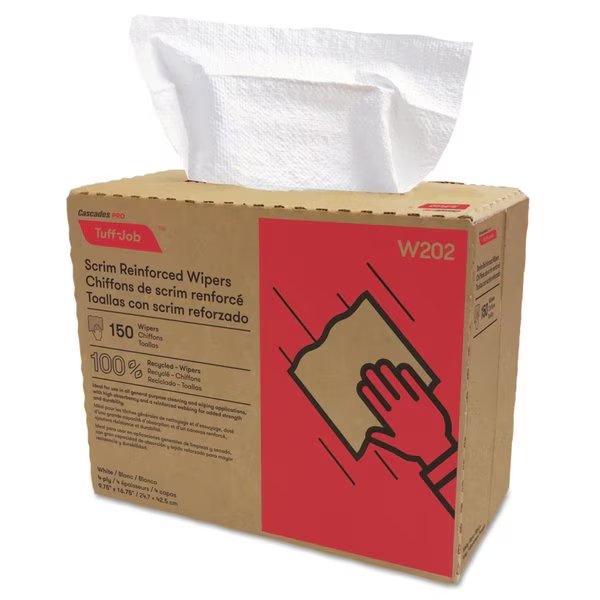 Towels & Wipes, Box, 150 Wipes, Cascades Pro, Mfr#: W202