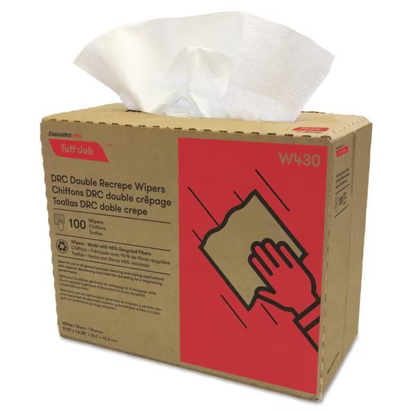 Towels & Wipes, Dispenser Box, 1; 100 Wipes, Cascades Pro, Mfr#: W430