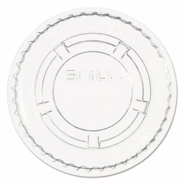Portion/Soufflé Cup Lids. Fits .5-1oz Cups, Clear, PK2500, Dart, Mfr#: PL100N