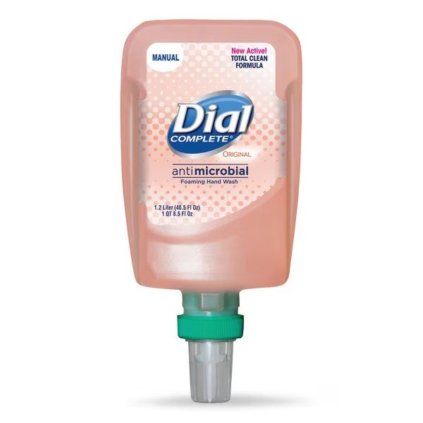 Antibacterial Foaming Hand Wash Refill for FIT Manual Dispenser, Original, 1.2 L, Dial Professional, Mfr#: 16670EA