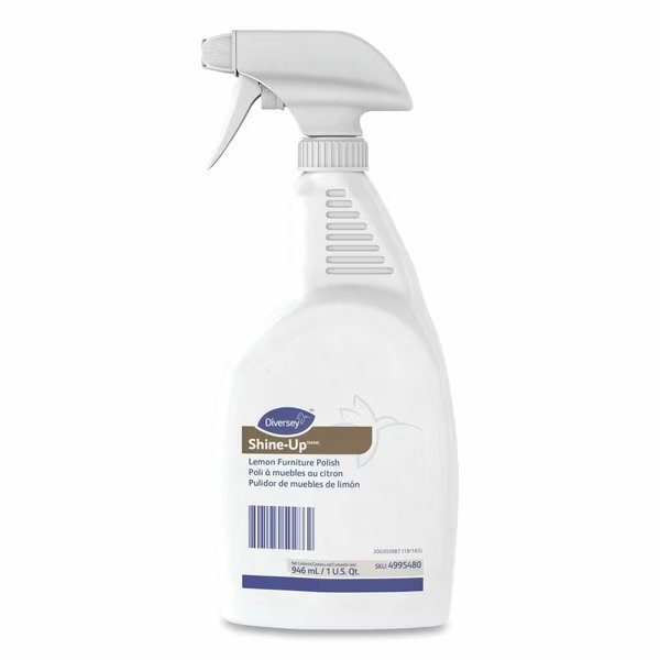 Shine-Up Furniture Cleaner, Lemon Scent, 32oz, Trigger Spray Btl, PK12, Diversey, Mfr#: 4995480
