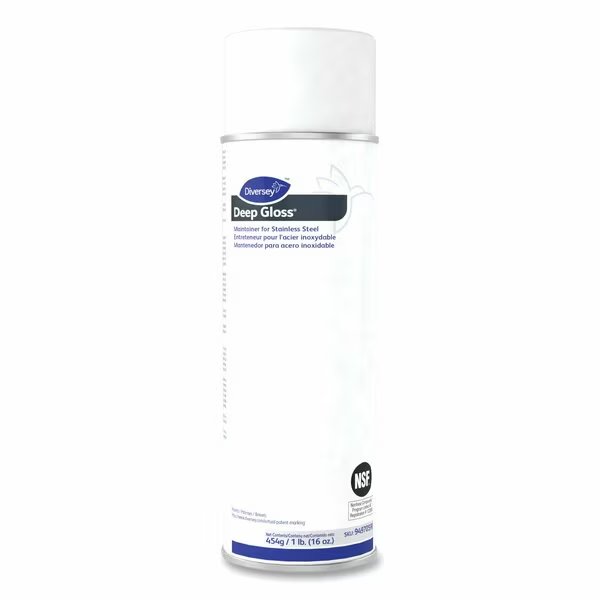 Deep Gloss Stainless Steel Maintainer, 16 oz Aerosol Spray, PK12, Diversey, Mfr#: 94970590