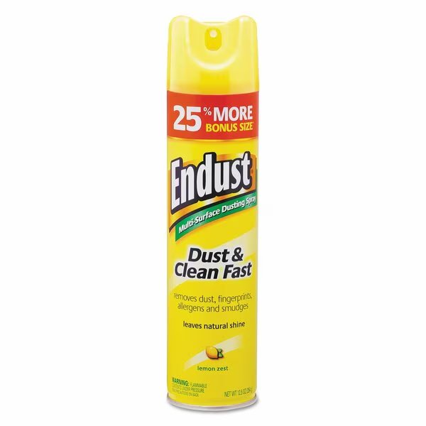 Endust Multi-Surface Dusting/Cleaning Spray, Lemon Zest, 12.5oz, PK6, Diversey, Mfr#: CB508171