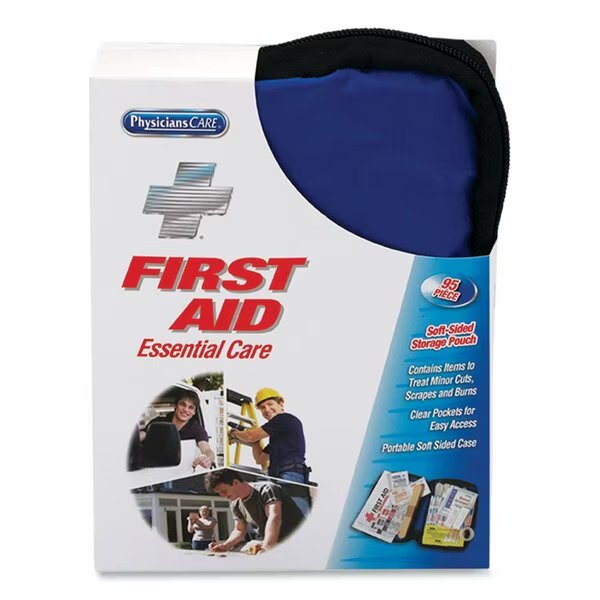 Soft-Sided First Aid Kit for up to 10 People, 95 Pieces/Kit, Physicianscare, Mfr#: 90166