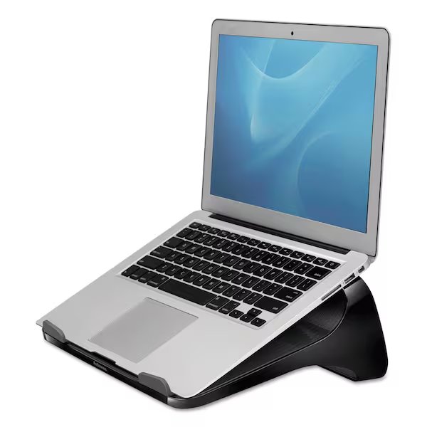Laptop Riser, 13 3/16 x 9 5/16 x 4 1/8, Black/Gray