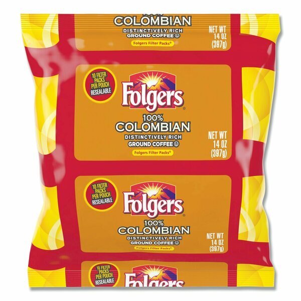 Coffee Filter Packs, 100Prcnt Colom, PK40, Folgers, Mfr#: 2550010107