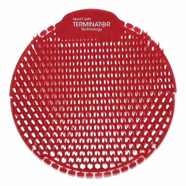 Slant7 with Terminator Urinal Screen, Evergreen Scent, Red, PK30 PK, Fresh Products, Mfr#: S7-F-005I030M-82-AAA10-00