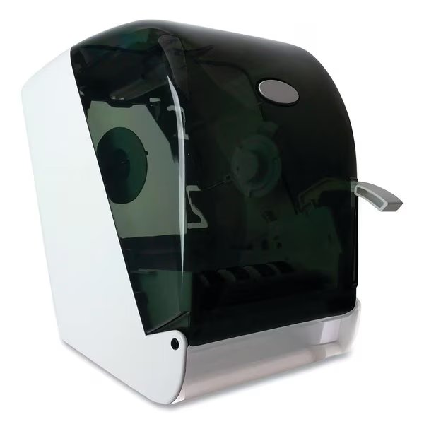 Lever Action Roll Towel Dispenser, 11.25"x9.5"x14-3/8", Transparent, Gen, Mfr#: 320-02
