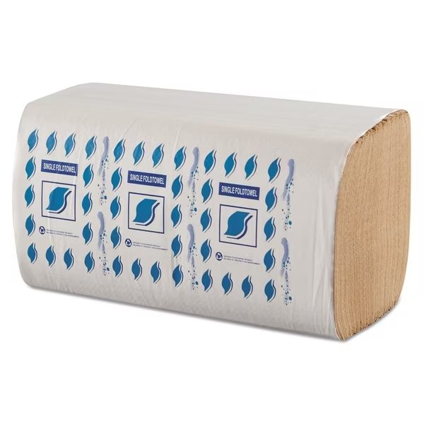 Single Fold Paper Towels, 1 Ply, 334 Sheets, Kraft, 12 PK, Gen, Mfr#: GENSF5001K