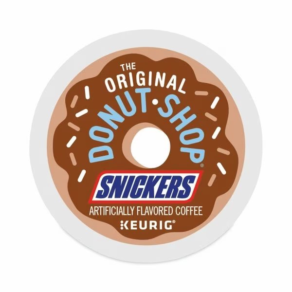 SNICKERS Flavored Coffee K-Cups, PK24, 24PK, The Original Donut Shop, Mfr#: 5000367239