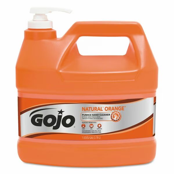 NATURAL ORANGE Pumice Hand Cleaner, Citrus, 1 gal Pump Bottle, Gojo, Mfr#: 0955-04