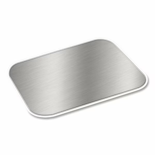 Foil Laminated Board Lids, Fits 2061, 2062, 5.88 x 8.44, Aluminum, 500PK, Hfa, Mfr#: 2062L