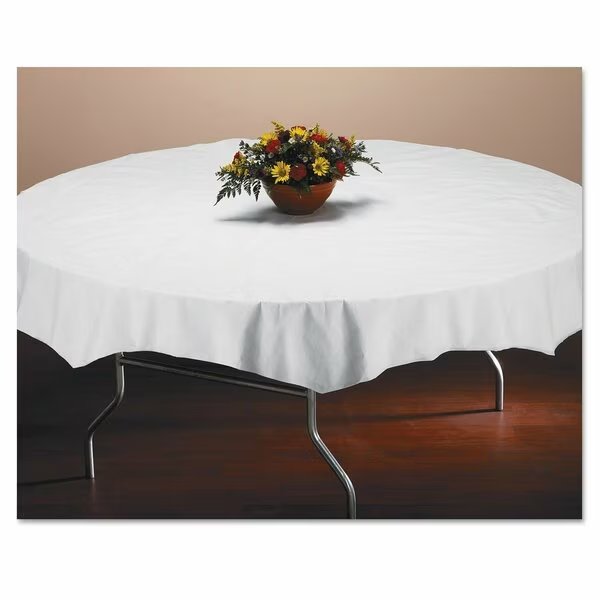 Tissue/Poly Tablecovers, 82" Diamet, PK25, Hoffmaster, Mfr#: HFM 210101