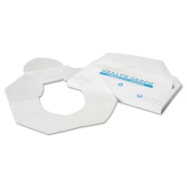 Toilet Seat Covers, 1/2 Fold, White, Hospeco, Mfr#: HG-2500