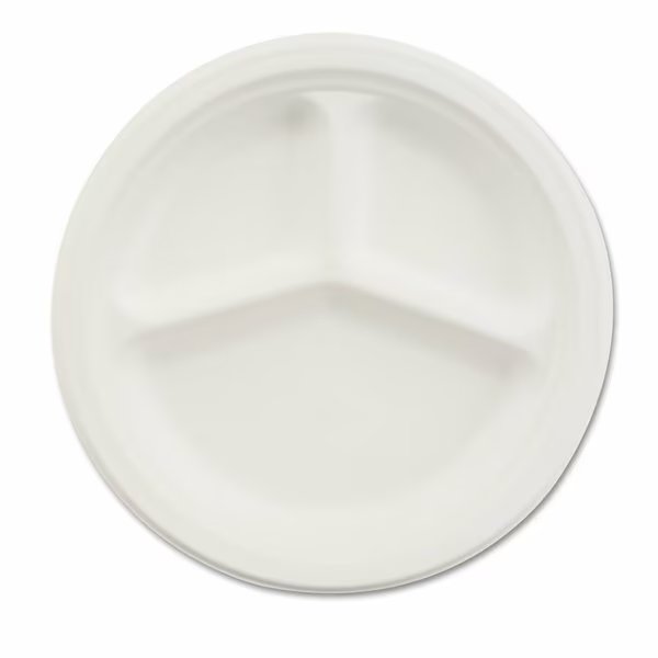 Comp Plate, Disposable, 10-1/4", Wh, PK500, Chinet, Mfr#: HUH21204CT