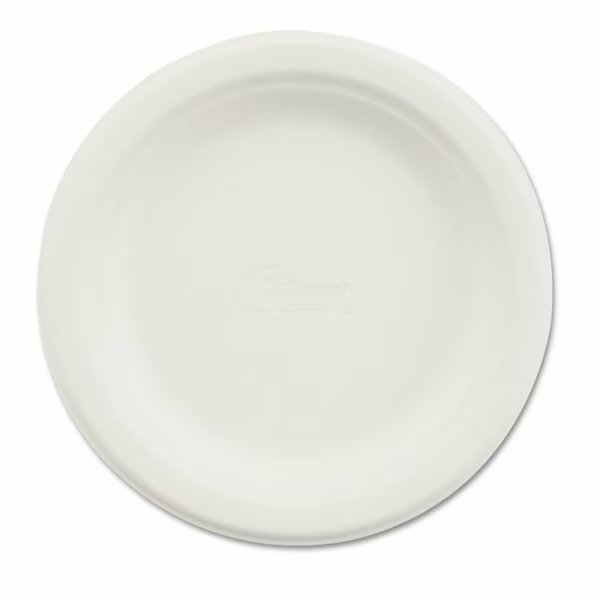 Paper Plate, Disposable, 6", Rnd, Wh, PK1000, Chinet, Mfr#: HUH21225
