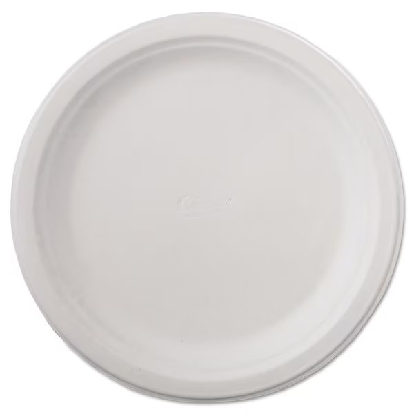 Paper Plate, Disposable, 93/4", White, PK500, Chinet, Mfr#: HUH21232