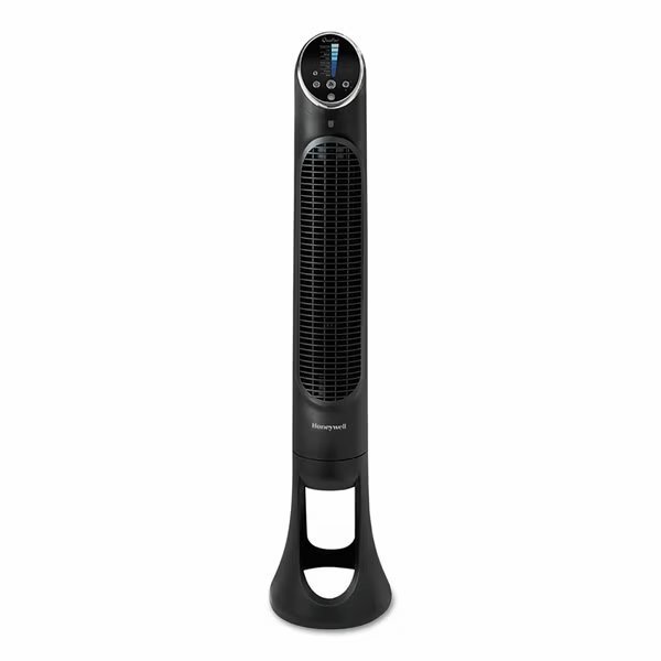 QuietSet 8-Speed Whole-Room Tower Fan, 10w x 40h, Black, Honeywell, Mfr#: HYF290B