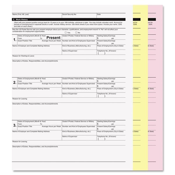 Digital Carbonless Paper, 3-Part, 8.5 x 11, White/Canary/Pink, PK835, Iconex, Mfr#: 59105