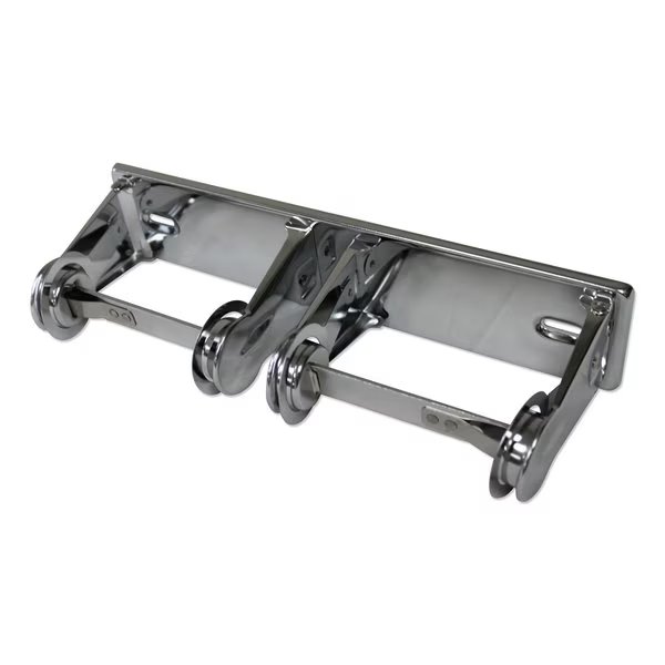 Double Roll Toilet Tissue Dispenser, 12.3 x 4.25 x 2.7, Chrome, PK12, Impact Products, Mfr#: IMP 2501