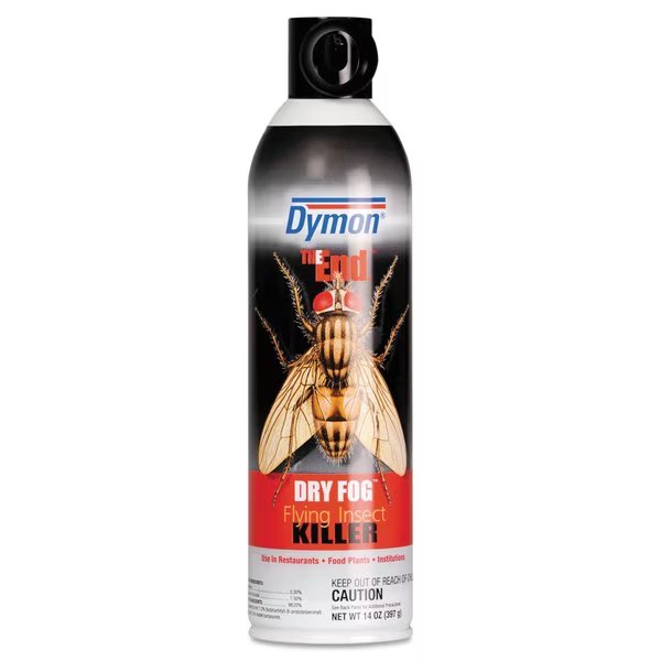 The End. Dry Fog Flying Insect Killer, 14oz, Can, PK12, Dymon, Mfr#: 45120