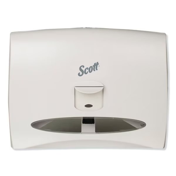 Personal Seat Toilet Seat Cover Dispenser, 17.5 x 2.25 x 13.25, White, Scott, Mfr#: 9505