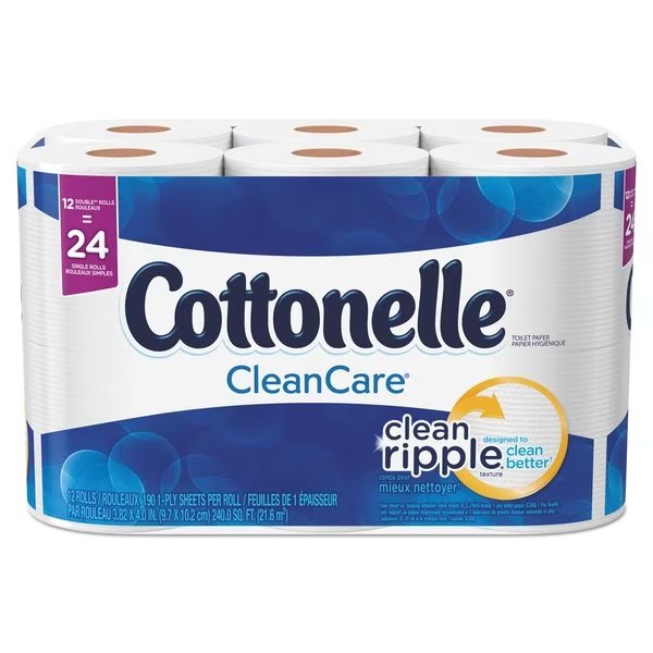 Ultra Soft, Standard, 150 Sheets, White, 12 PK, Cottonelle, Mfr#: 12456 PACK