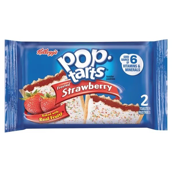 Pop Tarts, Frosted Strawberry, 3.67, PK6, Kelloggs, Mfr#: 3800031732