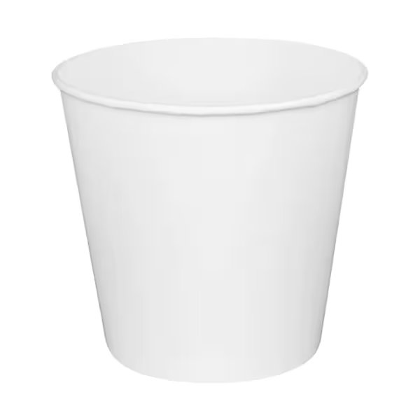 Food Bucket, 170 oz, 8.9in. Dia x 8.36in.h, White, Paper, 150PK, Karat, Mfr#: C-FB170W