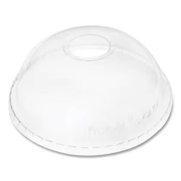 PET Lids, Dome Lid, Fits 32 oz Cold Cups, Clear, 500PK, Karat, Mfr#: C-KDL107
