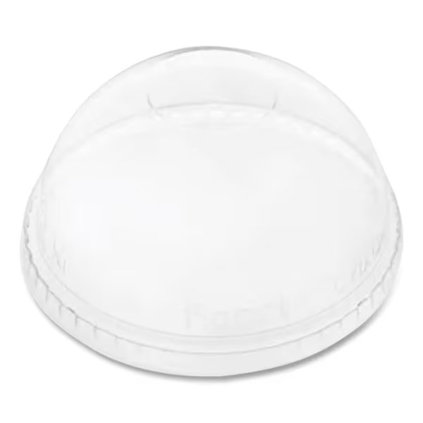 PET Lids, Fits 12 oz to 24 oz Cold Cups, No Hole Dome Lid, Clear, 1000PK, Karat, Mfr#: C-KDL626-NH