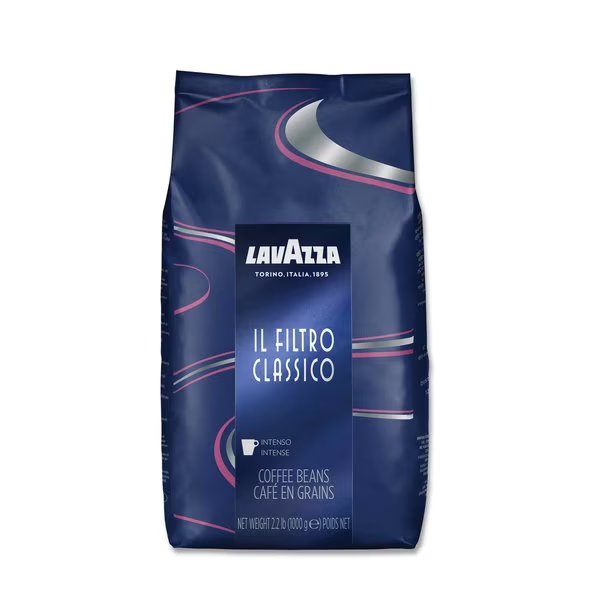 Filtro Classico Whole Bean Coffee, Dark and Intense, 2.2 lb Bag, Lavazza, Mfr#: 3445