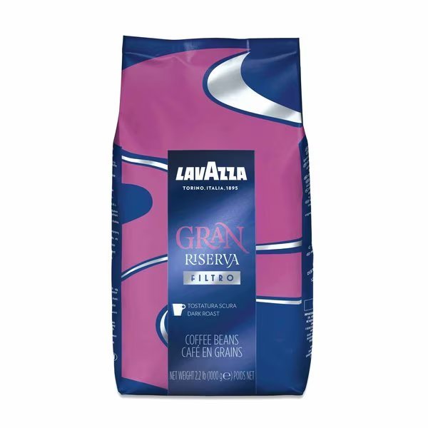 Gran Riserva Whole Bean Coffee, Dark and Bold, 2.2 lb Bag, Lavazza, Mfr#: 3454