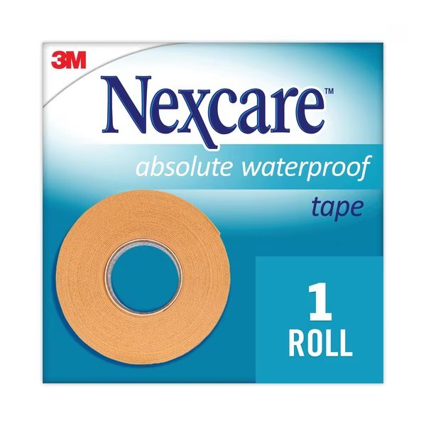 Absolute Waterproof First Aid Tape, Foam, 1 x 180, Nexcare, Mfr#: 731