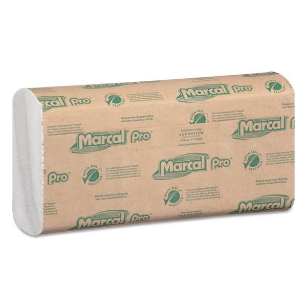 C-Fold Paper Towels, 1 Ply, 150 Sheets, White, 16 PK, Marcal Pro, Mfr#: P100B