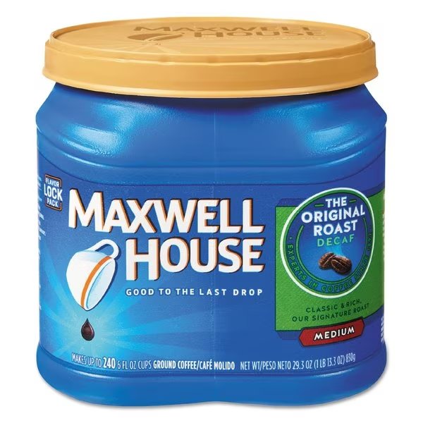 Coffee, Decaffeinated Ground, 29.3oz. Can, Maxwell House, Mfr#: 74412
