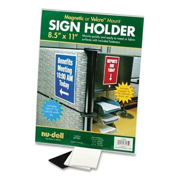 Acrylic Sign Holder, 8 1/2 x 11, Clear, Nudell, Mfr#: 37085