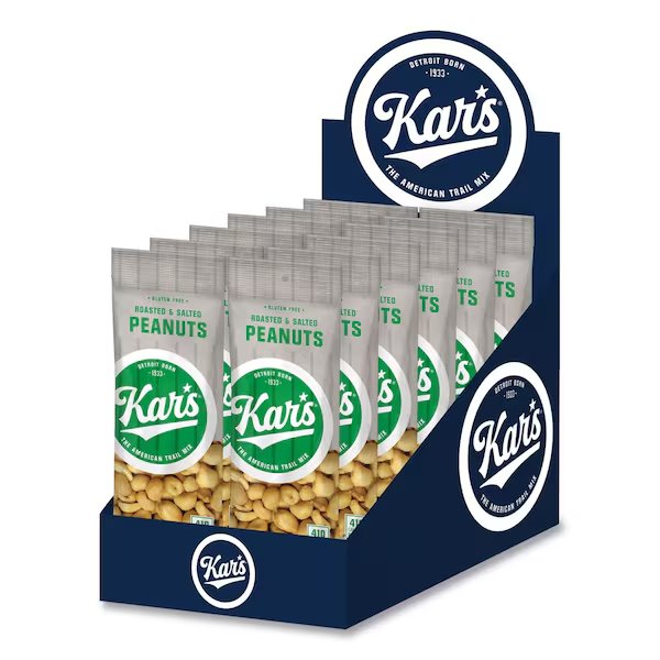 Peanuts, Salted, 2.5 oz Packet, Kars, Mfr#: OFXSN08237