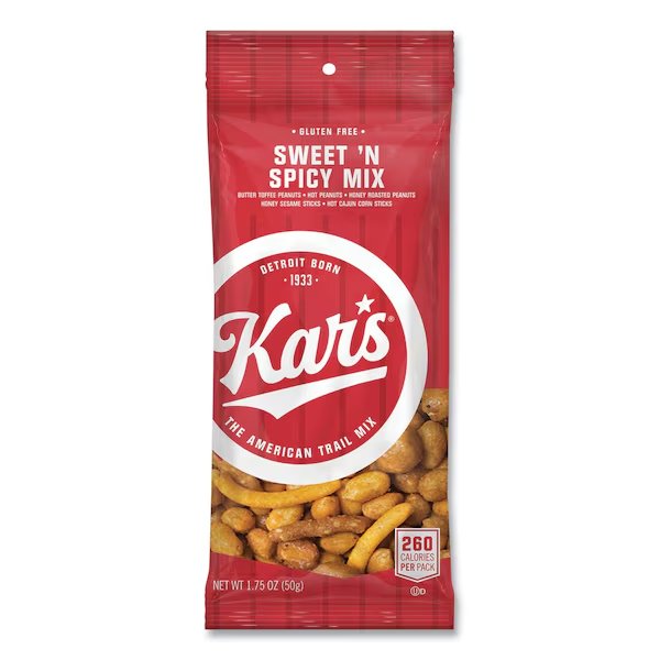 Trail Mix, Sweet 'N Spicy Mix, 1.75 oz Packet, Kars, Mfr#: OFXSN08384