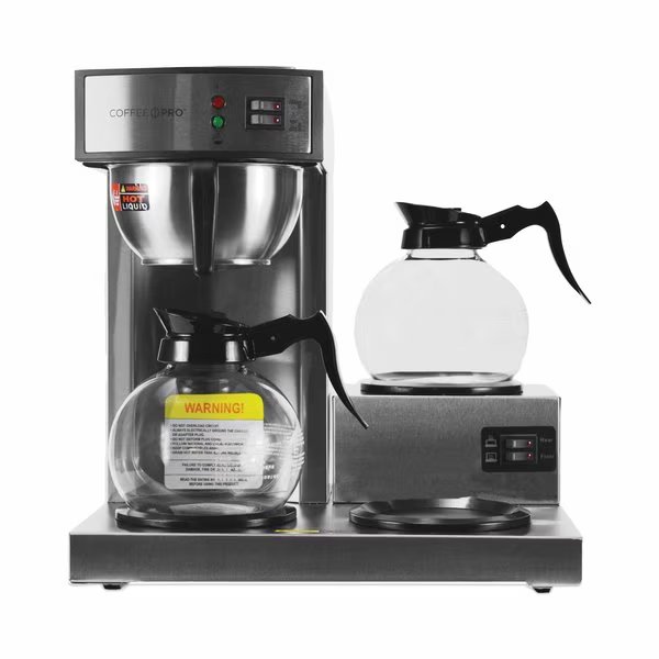 Stainless Steel Drip 36 Cup 3 Burner Coffee Maker, Coffee Pro, Mfr#: CPRLG