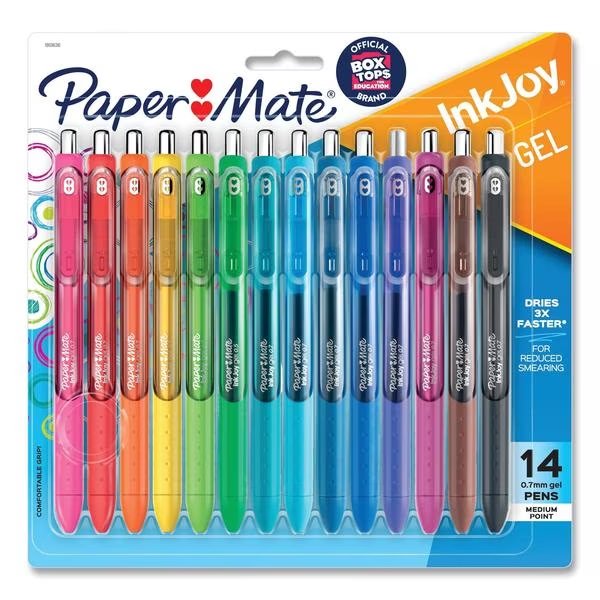 InkJoy Gel Retractable Pen, Assorted, PK14, Paper Mate, Mfr#: 1951636