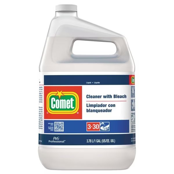 Cleaner with Bleach, Liquid, One Gallon Bottle, Comet, Mfr#: 02291